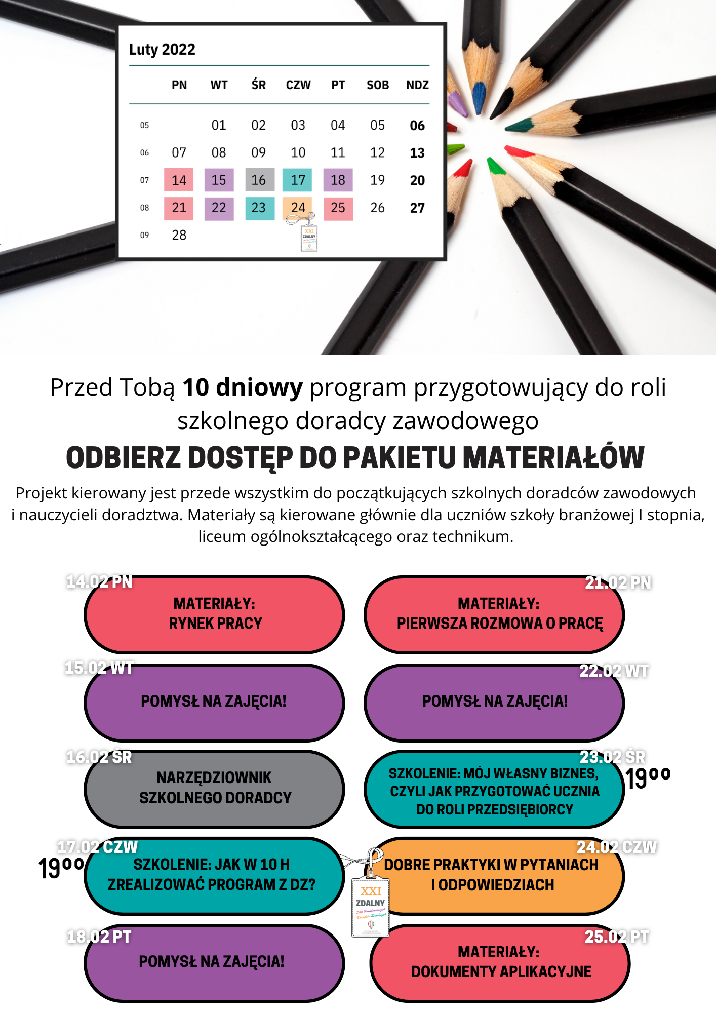 10-DNIOWY PROGRAM PRZYGOTOWUJĄCY DO ROLI SZKOLNEGO DORADCY ZAWODOWEGO 2 1 9