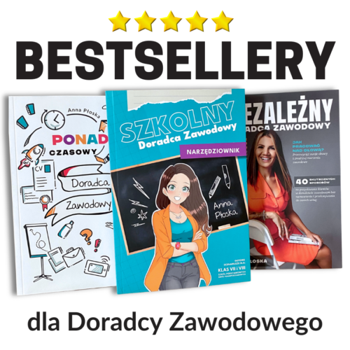 ksiazki-dla-doradcow-zawodowych-inspiracje-dla-doradcow-kariery Zestaw 3 książek Ponadczasowy Doradca zawodowy + Niezależny Doradca Zawodowy + Szkolny Doradca Zawodowy - Narzędziownik + ebook karty pracy