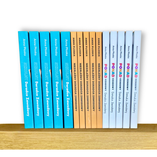Zestaw 3 książek Ponadczasowy Doradca zawodowy + Niezależny Doradca Zawodowy + Szkolny Doradca Zawodowy - Narzędziownik + ebook karty pracy