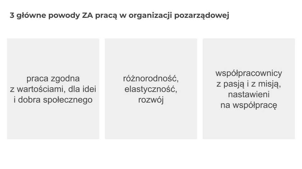 III Zlot Ponadczasowych Doradców Zawodowych 5 zalety pracy ngo